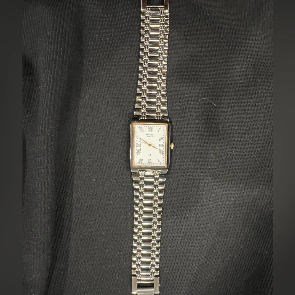 Seiko Two-Tone Rectangular Watch - Picture 2 of 8